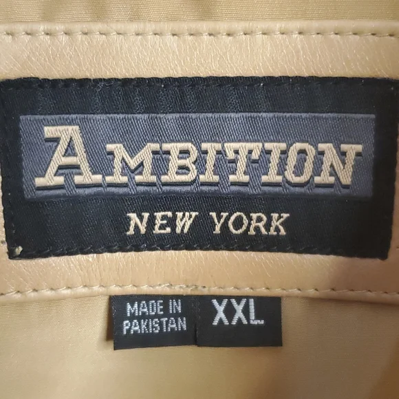 Women Ambition Leather Jacket, Size XXL, Color Cognac - Picture 6 of 9